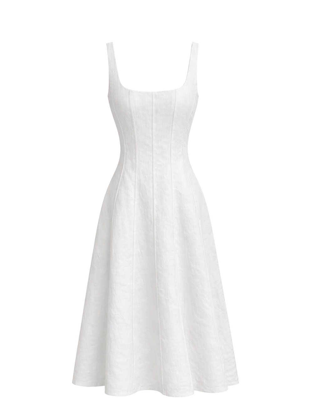 Olive & Oath Torino Midi Dress (Linen)